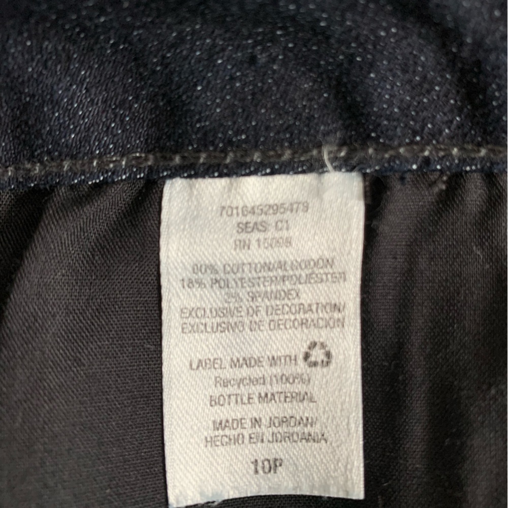 NWT Covington Petite Dark Wash Jeans ~ Slim Straight Fit~ Size 10P - Picture 2 of 11